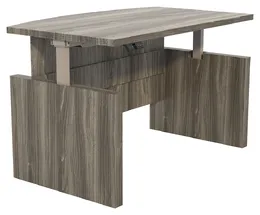 Height Adjustable Bow Front Desk - Aberdeen Series