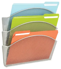 Magnetic Wall File Pockets - Onyx