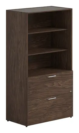 Lateral File Cabinet with Bookcase Top - Concept 300