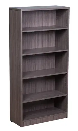 5 shelf bookcase - 65.5" Tall - Commerce Laminate