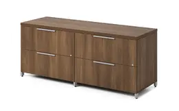 Double Lateral File Credenza - Quad