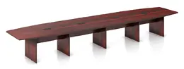  Boat Shaped Conference Table - PL Laminate