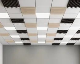 3D Sound Absorbent Acoustic Ceiling Tiles - EchoDeco