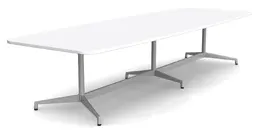 Boat Shaped Conference Table with Radius Corners - Seville