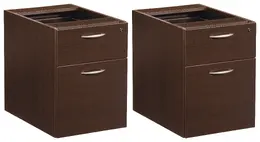 Pair of 2-Drawer Hanging Pedestals for Office Star Desks - Napa Seri...