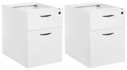 Pair of 2-Drawer Hanging Pedestals for Office Star Desks - Napa Seri...