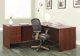 L Shaped Desk with Drawers - Napa