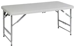 Height Adjustable Folding Table - 48" Wide - Work Smart