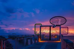 South Point Pier - Office Wall Art - Urban Art Deco Nightlife