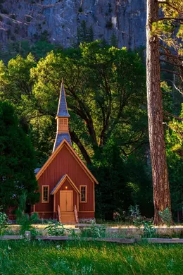 Yosemite Chapel - Office Wall Art - Vintage