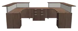 Two Person Reception Desk - ADA Compliant - PL Laminate