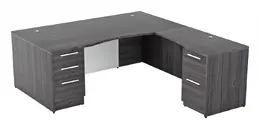 L Shaped Desk with Drawers - Potenza