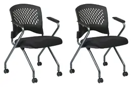 Nesting Guest Chair with Arms - 2 Pack - Pro Line II