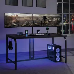 Gaming Desk with Monitor Stand - DesignLab