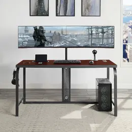 Gaming Desk with Monitor Stand - DesignLab