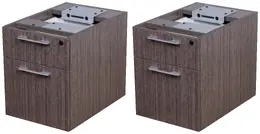 Pair of 2-Drawer Hanging Pedestals for Simple System Desks