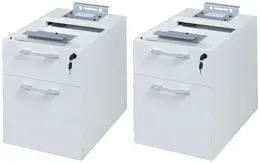 Pair of 2-Drawer Hanging Pedestals for Simple System Desks