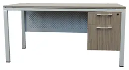 Rectangular Desk with Drawers - Simple System