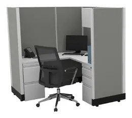 L Shaped Cubicle Workstation - Systems