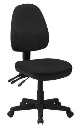 Fabric Ergonomic Office Chair Without Arms - Work Smart