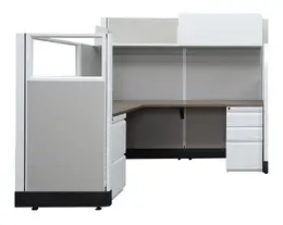 L Shaped Cubicle Workstation - Systems