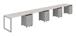 4 Person Workstation Desk - Veloce