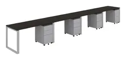 4 Person Workstation Desk - Veloce