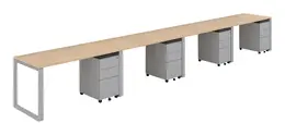 4 Person Workstation Desk - Veloce