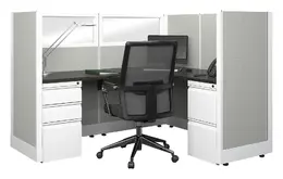 L Shaped Cubicle Workstation - Systems