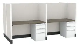 4 Person Call Center Cubicle - Systems