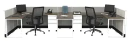 2 Person Cubicle with Power - Systems