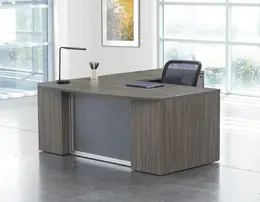 Bow Front L Shaped Desk - Napa