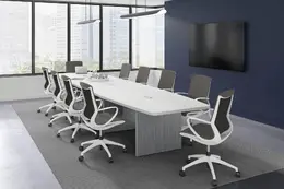 Boat Shaped Conference Table - PL Laminate