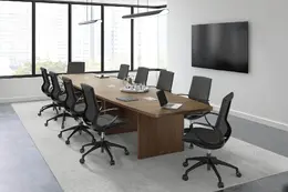  Boat Shaped Conference Table - PL Laminate