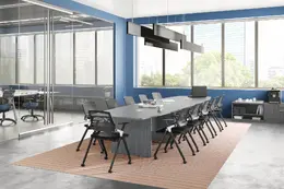Boat Shaped Conference Table - PL Laminate