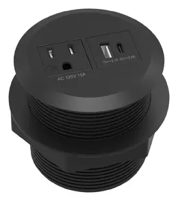 Desktop Power Grommet with USB - In Surface Power