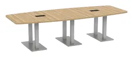 Modern Boat Shaped Conference Table - PL Laminate