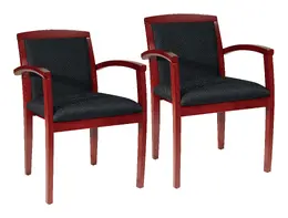 Hardwood Reception Chair - Set of Two - OSP Furniture