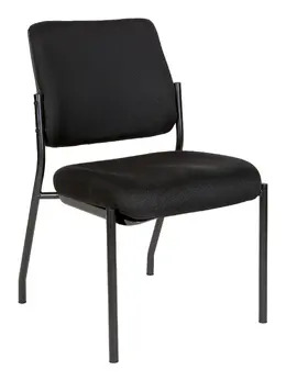 Armless Cushioned Visitor's Chair - Work Smart