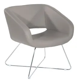 Accent Chair with Chrome Base - Work Smart