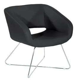 Accent Chair with Chrome Base - Work Smart