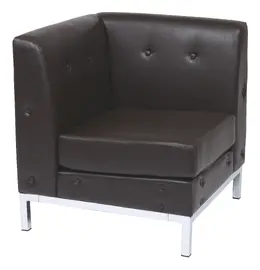 Corner Club Style Armless Chair - Wall Street