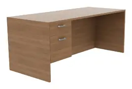 Office Desk with Drawers - Amber