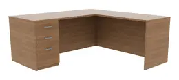 L-Shaped Office Desk - Amber