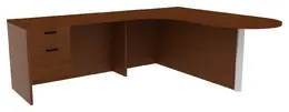 L Shaped Office Desk - Amber