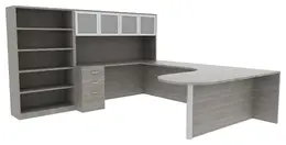 Bookcase Desk Combo - Amber