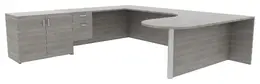 Large Desk with Storage - Amber