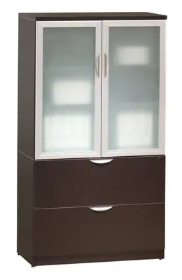 Lateral Filing with Upper Storage Cabinet - PL Laminate
