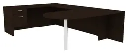 U Shaped Office Desk - Amber