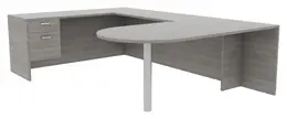 U Shaped Office Desk - Amber